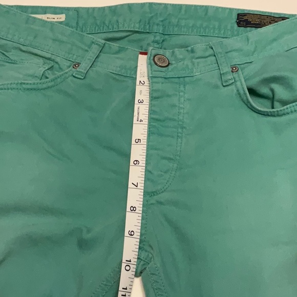 Jack and Jones TIM SLIM FIT Men’s Porcelain Green Jean Size W33x34L - Picture 8 of 10